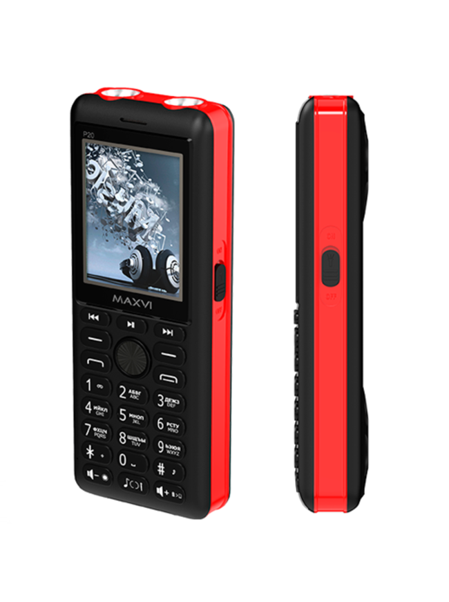 Мобильный телефон MAXVI P20 Black-Red