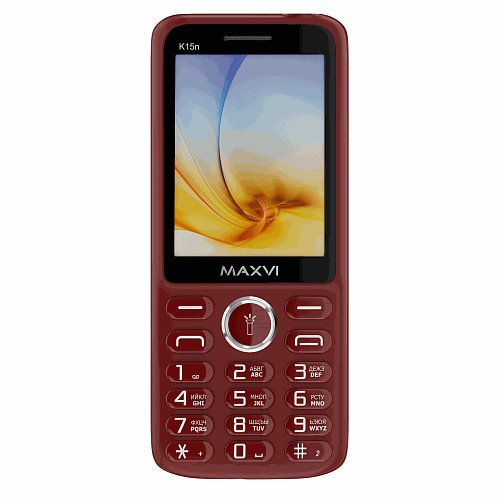 Мобильный телефон MAXVI K15n Wine Red