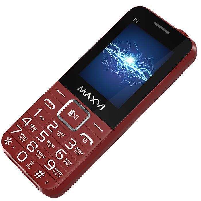 Мобильный телефон MAXVI P2 (wine-red)