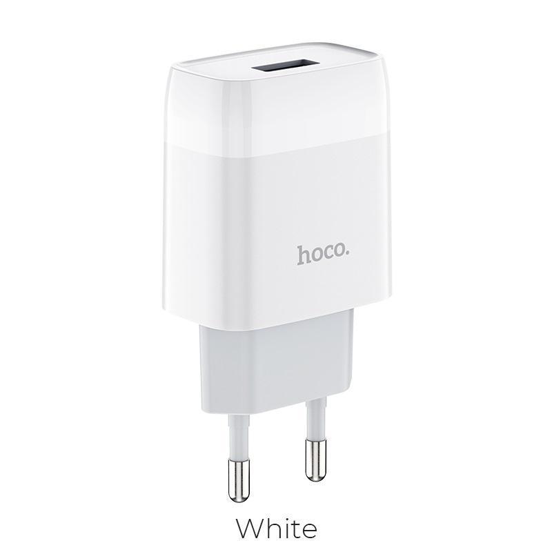 Зарядное устройство HOCO C72A 1USB 2.1A (White)