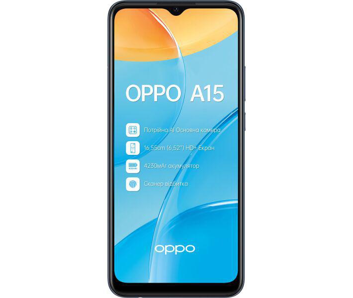 Смартфон OPPO A15s 4/64GB (dynamic black)