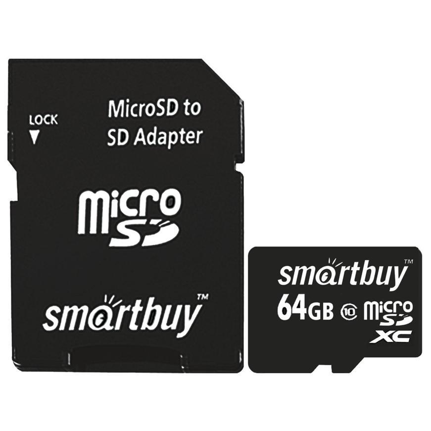 Карта памяти SmartBuy microSDXC 64 Gb UHS-I