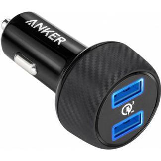 Зарядное устройство ANKER PowerDrive - 2 Quick Charge 3.0 Ports V3 (Black)