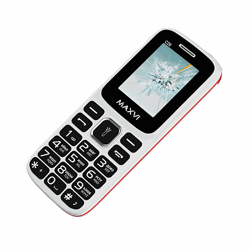 Мобильный телефон MAXVI C26 (white-red)