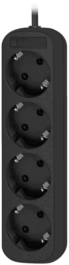 Удлинитель DEFENDER (99325) M418, 1.8м black