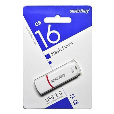 Флеш-драйв SmartBuy 16Gb Crown White