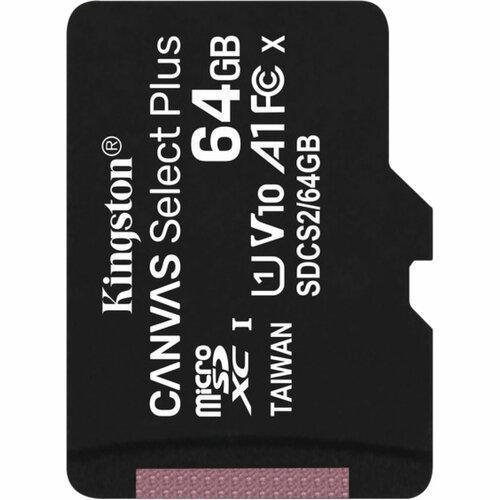 Карта памяти KINGSTON microSDXC 64Gb Canvas Select+ A1 (R100/W10)