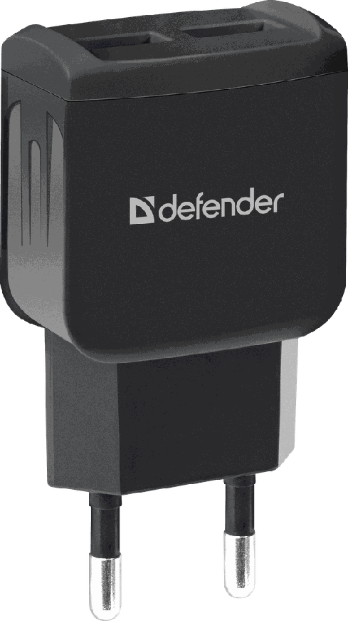 Зарядное устройство DEFENDER (83579)UPA-22 black, 2xUSB, 2.1A
