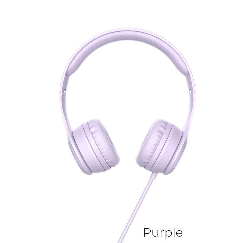 Наушники HOCO W21 Graceful (Purple)