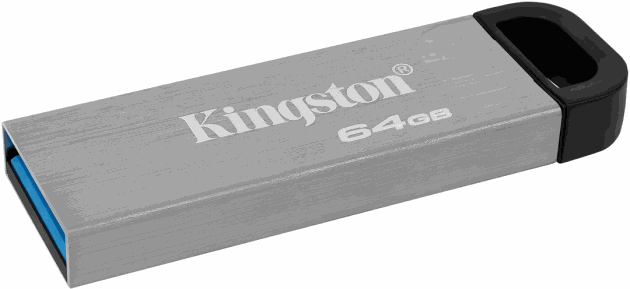 Флеш-драйв KINGSTON DT Kyson 64GB USB 3.2 Silver/Black