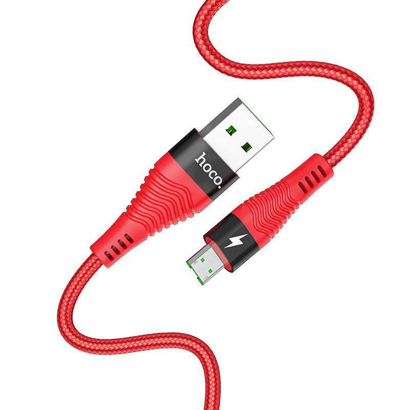Кабель передачи данных HOCO U53 USB 4A для micro USB (Red)