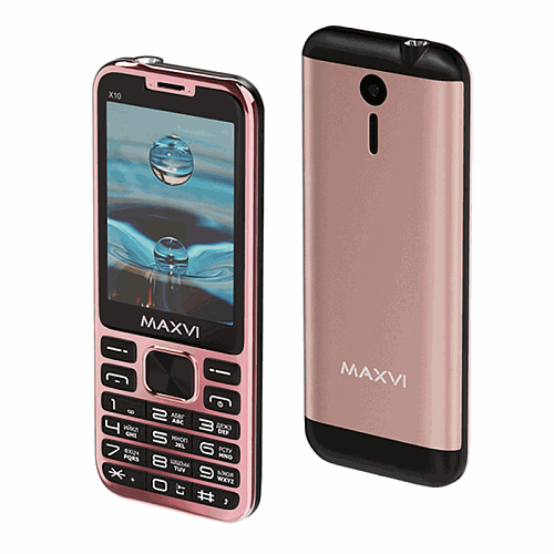 Мобильный телефон MAXVI X10 Rose Gold