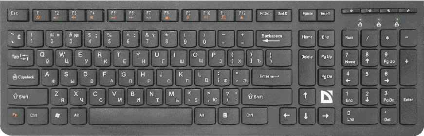 Клавиатура DEFENDER (45535)UltraMate SM-535 Wireless MM black