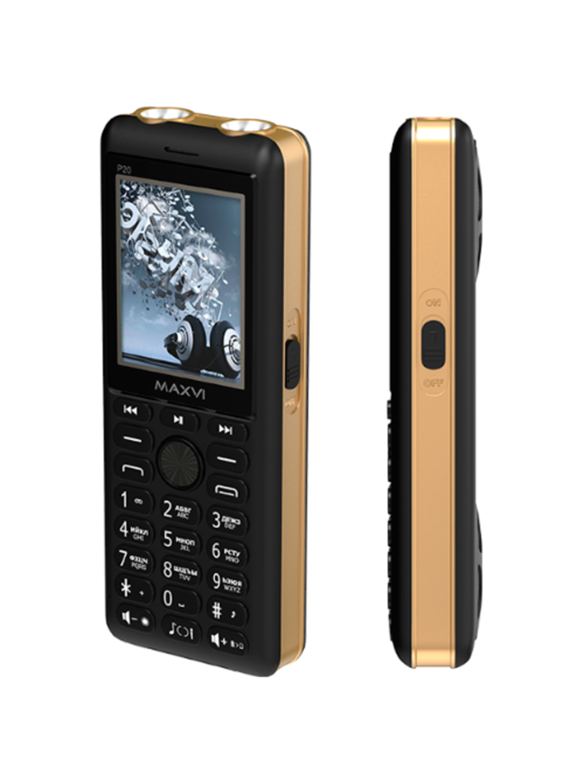 Мобильный телефон MAXVI P20 (Black-Gold)