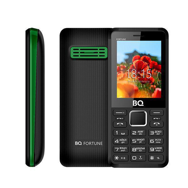 Мобильный телефон BQ BQM-2436 Fortune P (Black+Green)