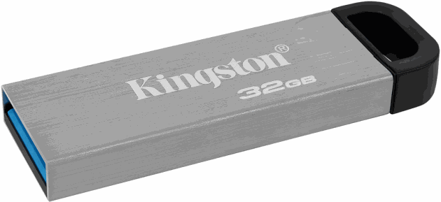 Флеш-драйв KINGSTON DT Kyson 32GB USB 3.2 Silver/Black