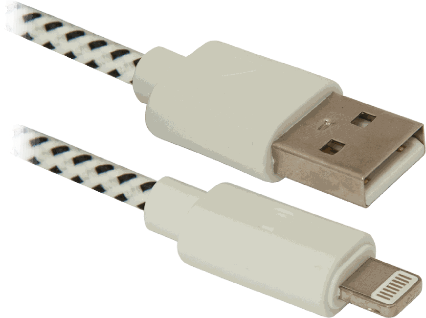 кабель DEFENDER (87471)ACH01-03T USB(AM)-Lighting 1m, пакет