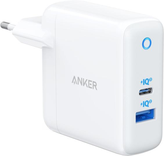 Зарядное устройство ANKER PowerPort+ Atom III 45W USB-C+15W USB-A (White)
