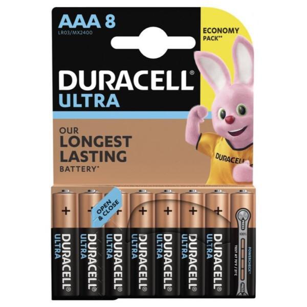 Батарейка DURACELL Ultra Power AAA/LR03/MX2400 1x8 шт