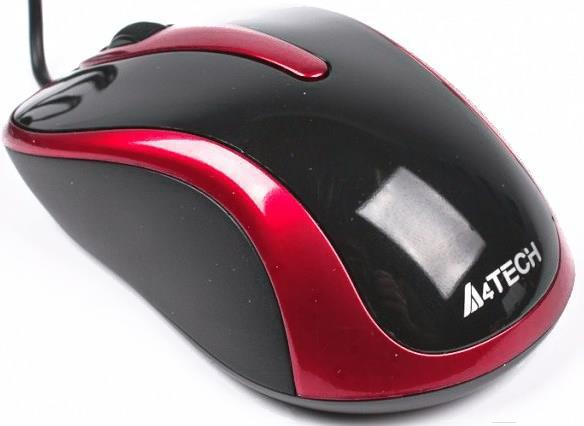 Мышь A4TECH N-360-2 (Red+Black)