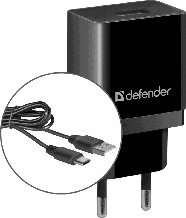 Зарядное устройство DEFENDER (83559)UPС-13 1xUSB, 5V/2.1А