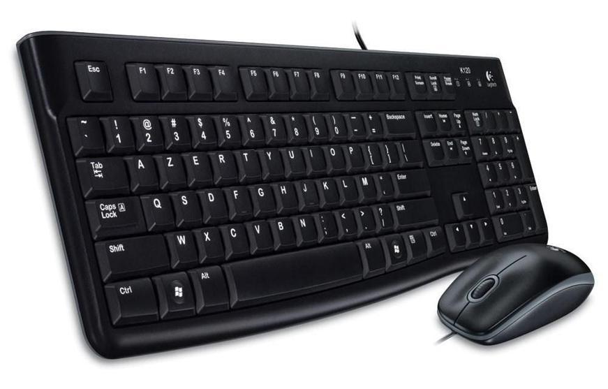 Набор LOGITECH Desktop MK120 Ru USB Black клавиатура + мышь