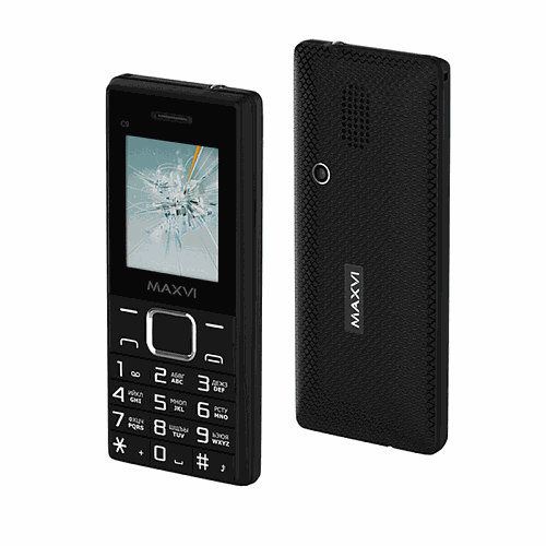 Кнопочный телефон MAXVI C9 black-black