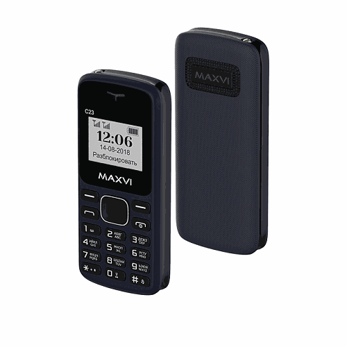 Мобильный телефон MAXVI C23 (Blue-Black)