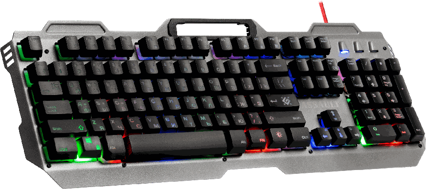 Клавиатура DEFENDER (45350)Assault GK-350L Metal RU,RGB ,19 Anti-Ghost