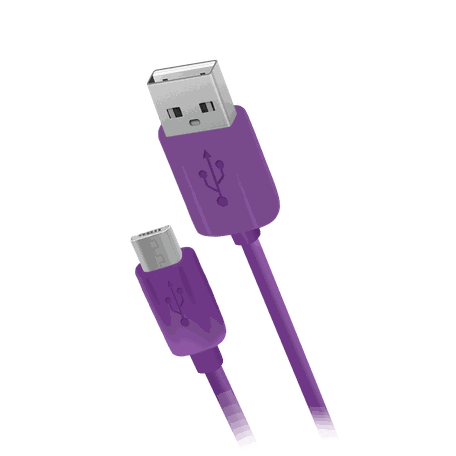 Кабель передачи данных NOBBY Дата-кабель Practic 015-001 USB-microUSB 3м фиол
