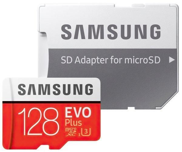 Карта памяти SAMSUNG microSDXC 128 EVO+ UHS-I U3+ad (R100, W60MB/s)