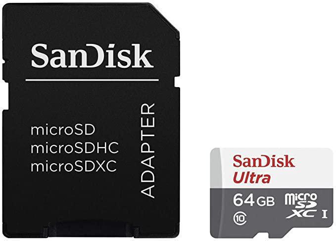 Карта памяти SANDISK 64GB Mobile Ultra Class 10 for Android