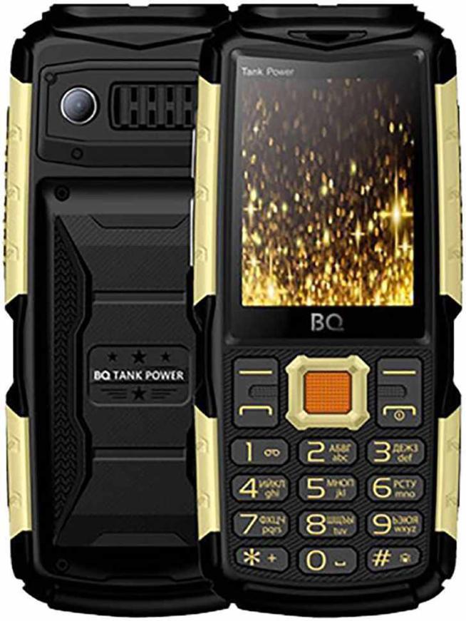 Мобильный телефон BQ BQM-2430 Tank Power (Black+Gold)