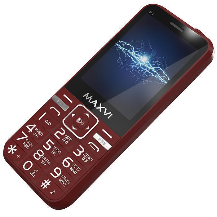 Мобильный телефон MAXVI P3 (wine-red)