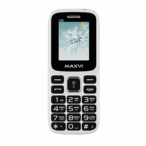 Мобильный телефон MAXVI C26 (white-red)