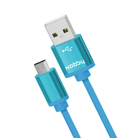 Кабель передачи данных NOBBY Дата-кабель Practic DT-005 USB-microUSB 1m синий