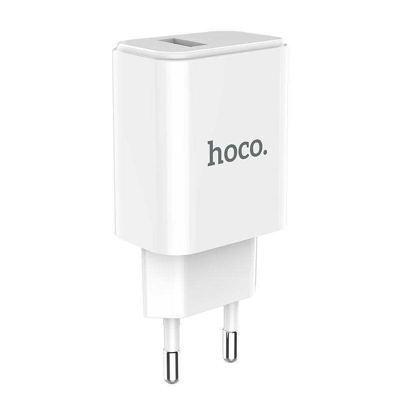 Зарядный адаптер HOCO C61A 1USB 2.1A с IC (White)