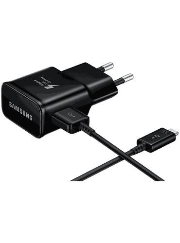 Зарядное устройство SAMSUNG EP-TA20EBECGRU AFC with Type-C cable Black