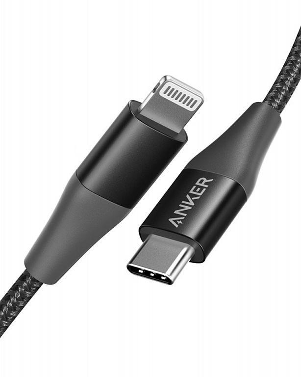 Кабель ANKER Powerline+ II USB-C to Lightning MFI 0,9м A8652 (Black)