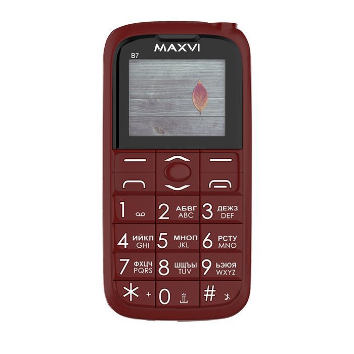Мобильный MAXVI B7 Wine-Red