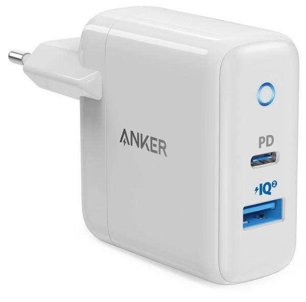 Зарядное устройство ANKER PowerPort PD+ 2 – 33W 1xPD & 1xPIQ 2.0 (White)