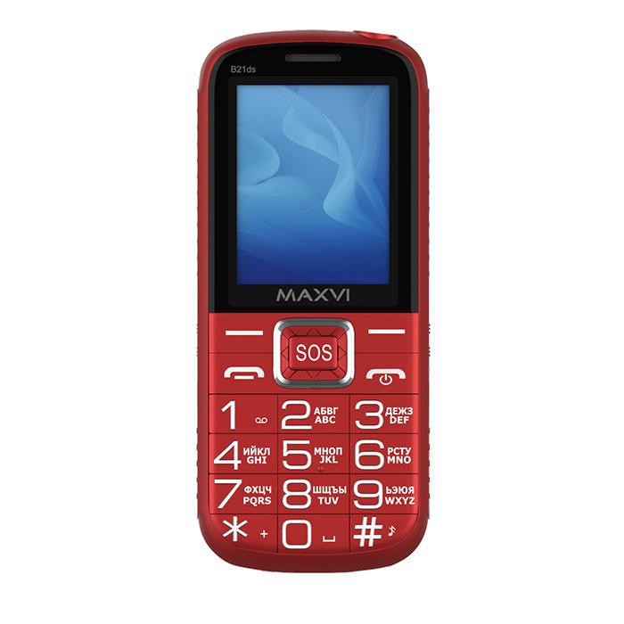 Мобильный MAXVI B21ds (red)