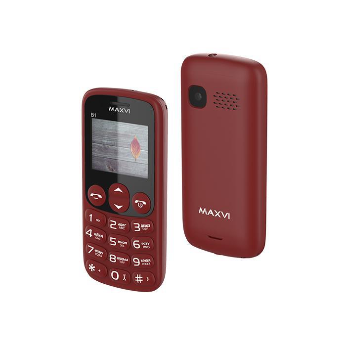 Мобильный MAXVI B1 (Wine-Red)