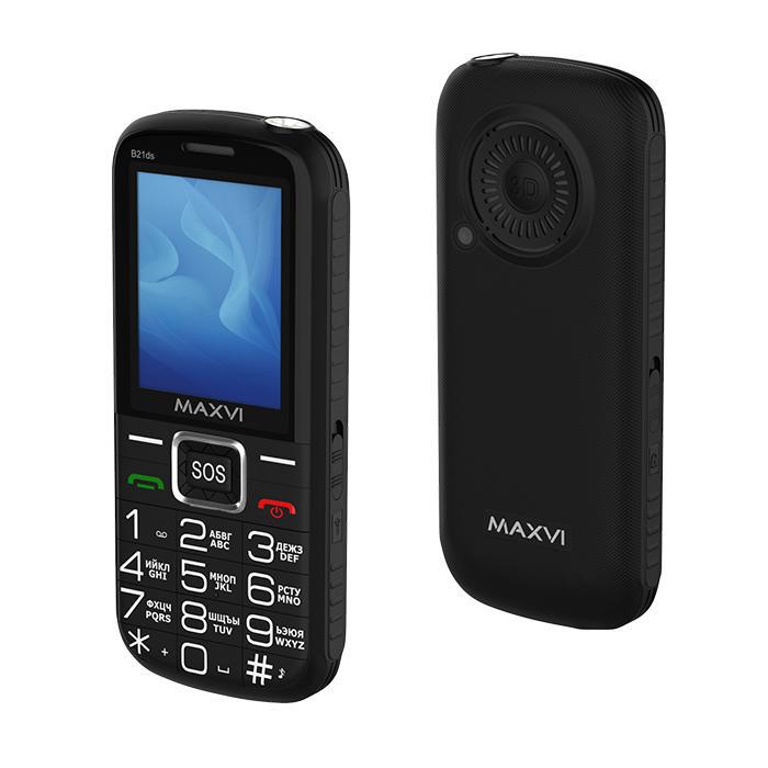 Мобильный MAXVI B21ds (black)
