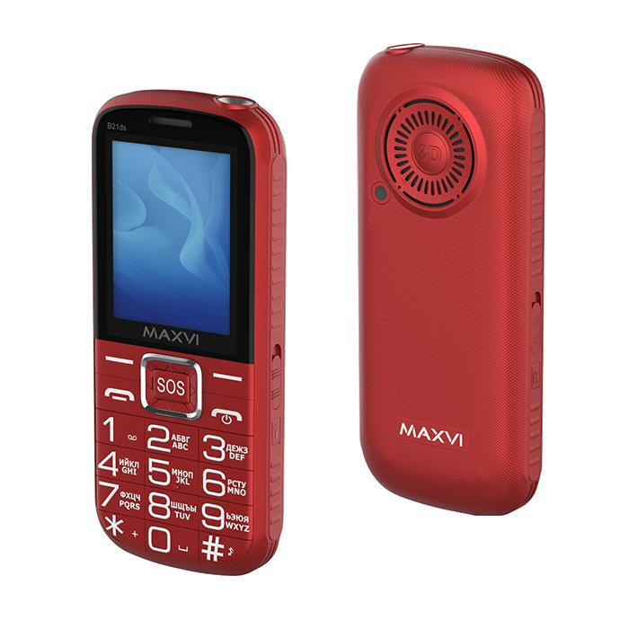 Мобильный MAXVI B21ds (red)