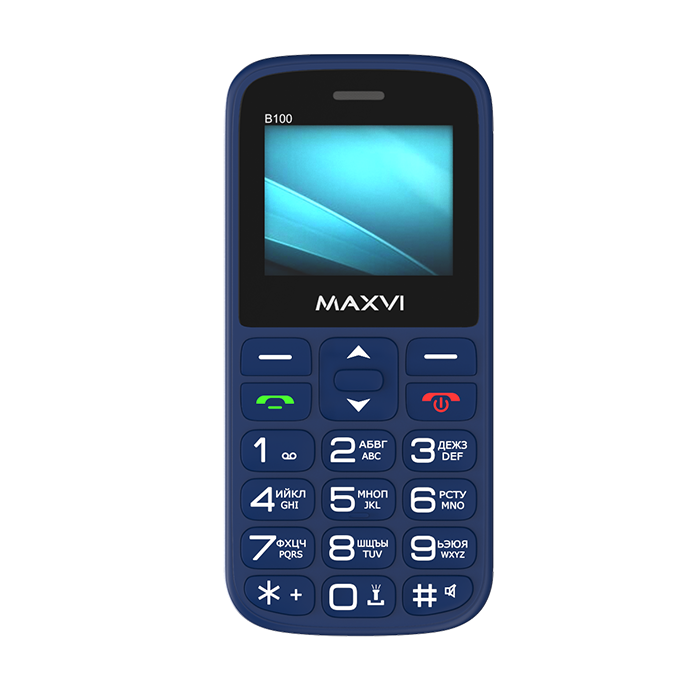 Мобильный MAXVI B100 (blue)