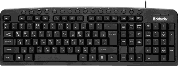 Клавиатура DEFENDER (45470) Focus HB-470 RU black