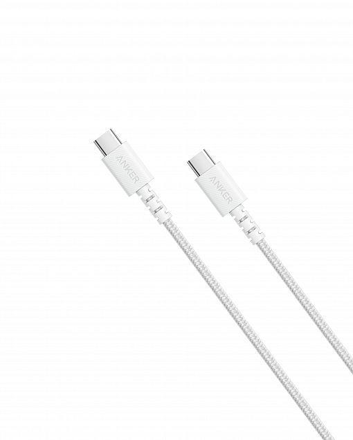 Кабель ANKER PowerLine Select+ USB-C to USB-C - 0.9м (White)