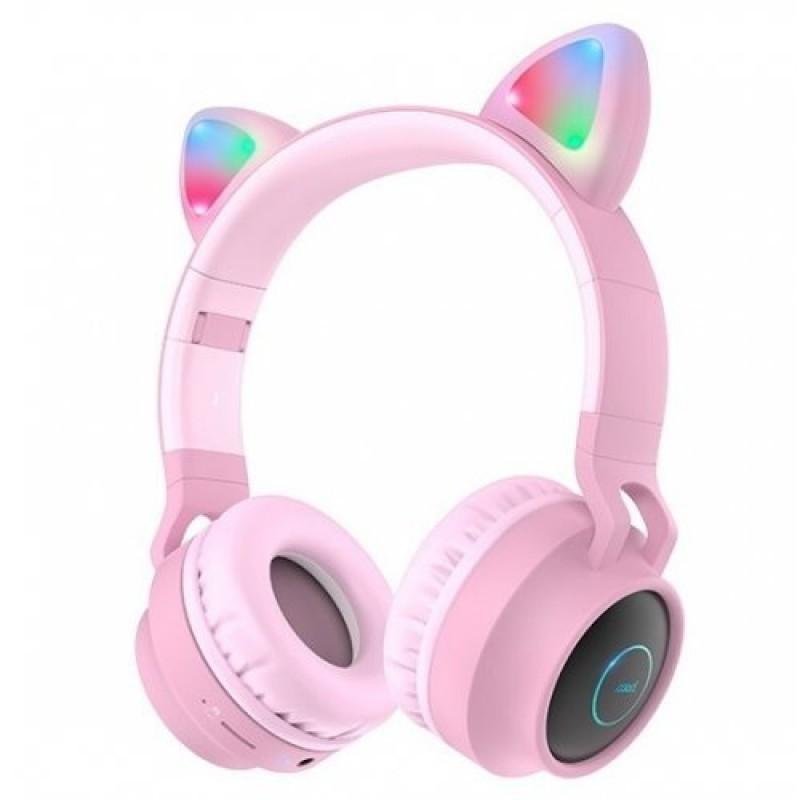 Наушники HOCO W27 Cat ear (Pink)
