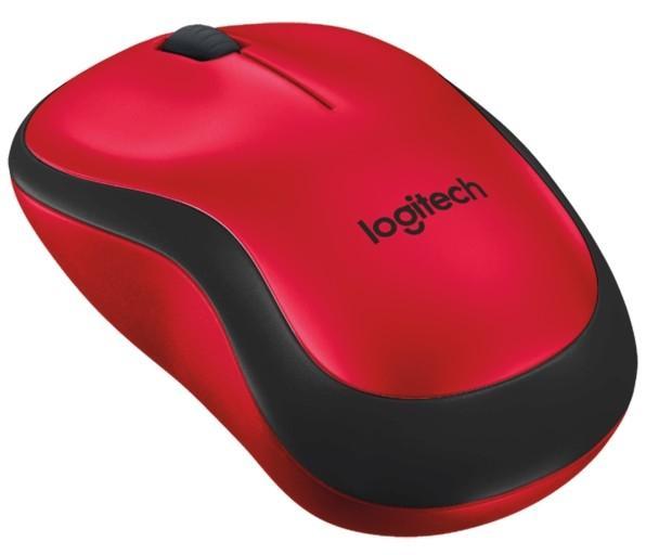Мышь LOGITECH Wireless Mouse M220 Silent Red